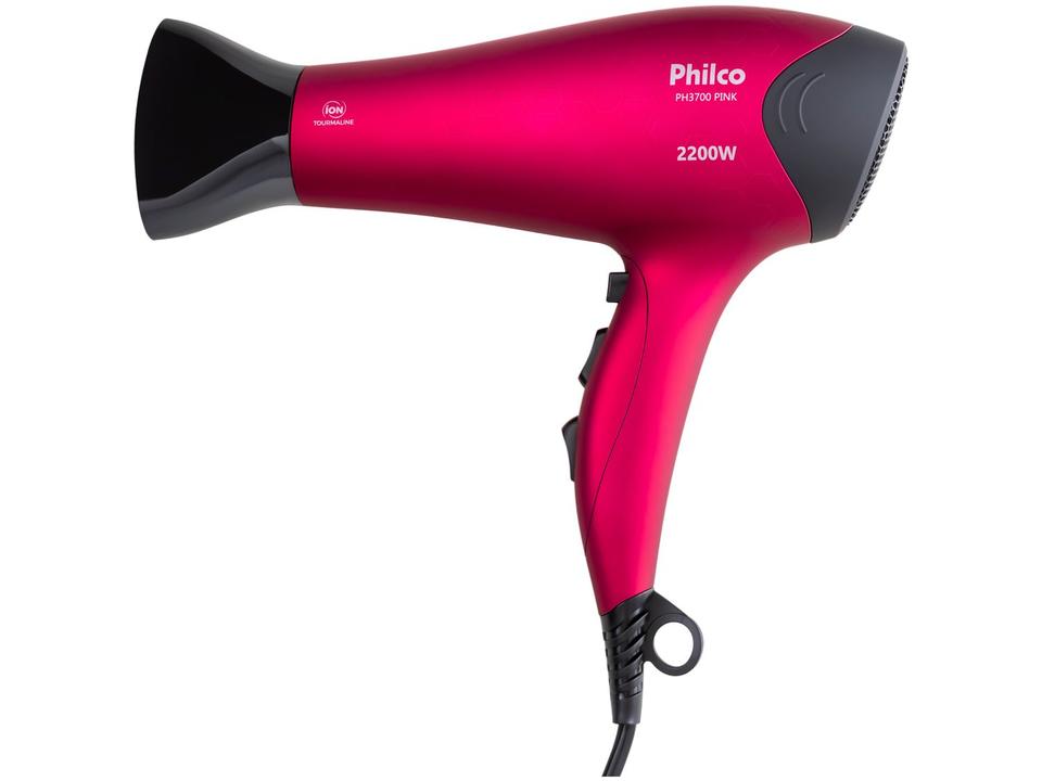 Secador de Cabelo Philco PH3700 Pink - Tourmaline Íon 2200W 2 Velocidades - 220 V - 2