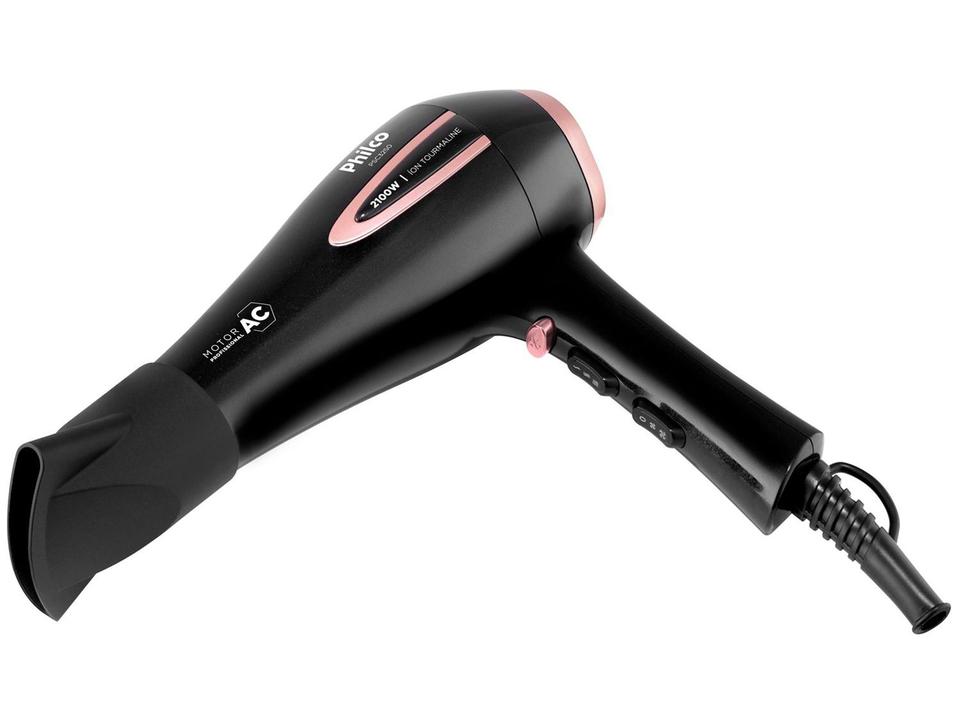 Secador de Cabelo Philco Tourmaline Íon Preto 2100W 2 Velocidades PSA3250 - 10