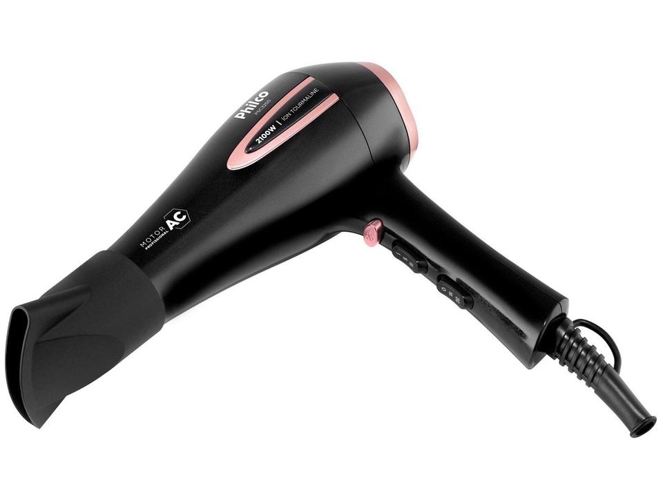 Secador de Cabelo Philco Tourmaline Íon Preto 2100W 2 Velocidades PSA3250 - 10