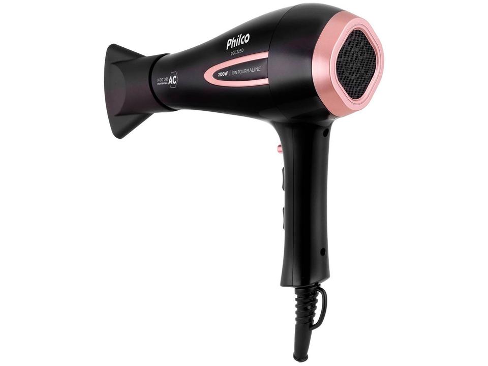 Secador de Cabelo Philco Tourmaline Íon Preto 2100W 2 Velocidades PSA3250 - 7