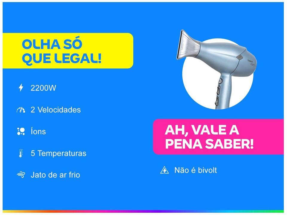 Secador de Cabelo Profissional Taiff Diamante - 1