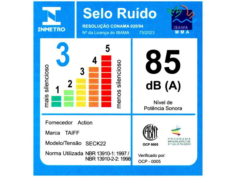 Secador de Cabelo Profissional Taiff Diamante - 12