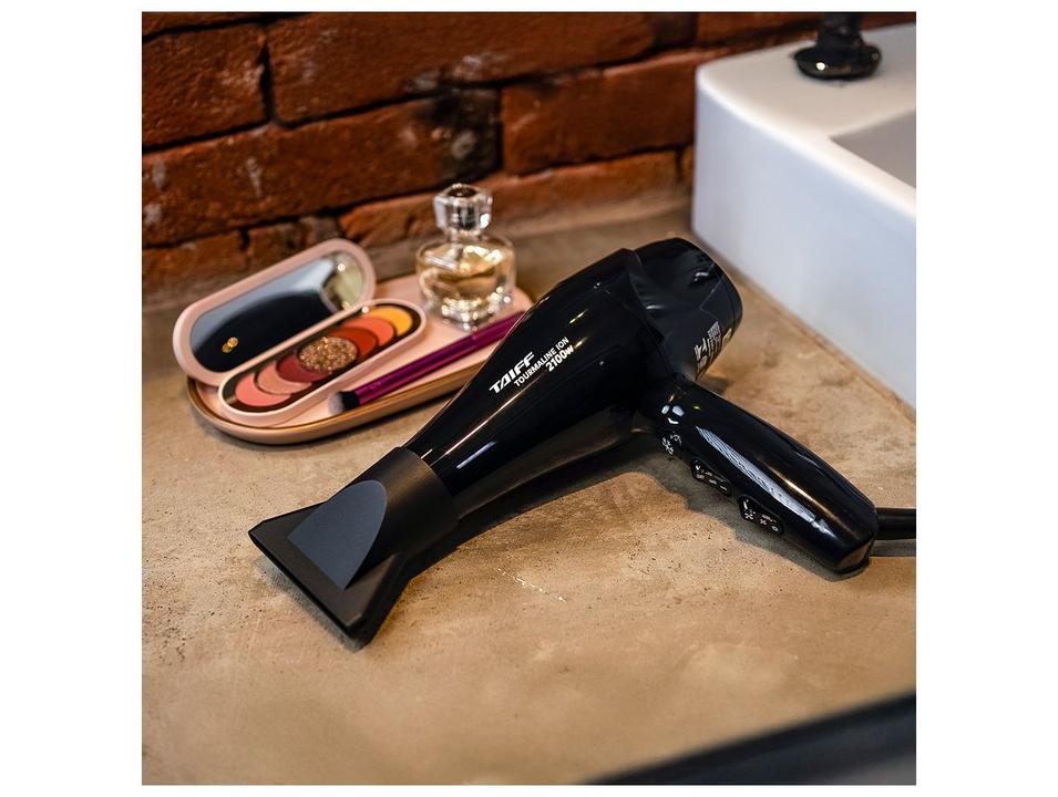 Secador de Cabelo Taiff Profissional com Íons Preto 2100W 2 Velocidades Tourmaline Íon 389 - 1