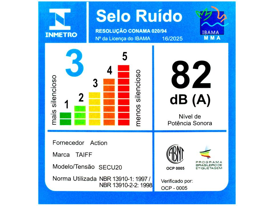 Secador de Cabelo Taiff Style Preto 2000W - 13