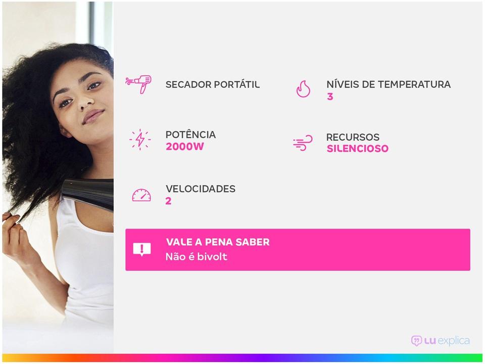 Secador de Cabelo Taiff Style Red Vermelho 2000W - 1