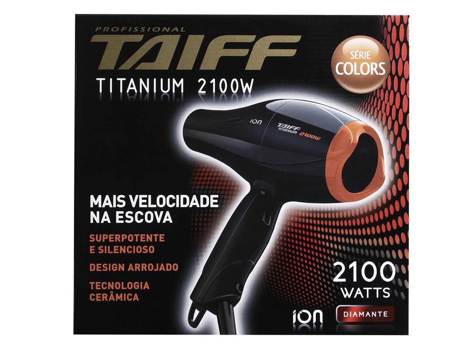 Secador de Cabelo Taiff Titanium Colors - 2100W 2 Velocidades - 220 V - 13