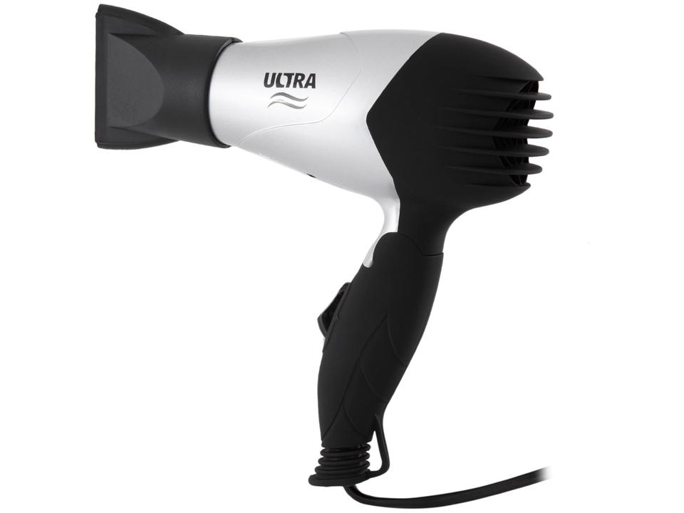 Secador de Cabelo Ultra SC-15 Para Viagens - com Íons 850W 2 Velocidades Cinza e Preto - 4