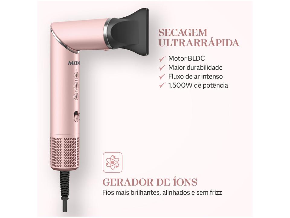 Secador Multifuncional 5 Em 1 Mondial Golden Rosé 1500W SM-01-BLDC-GR - 2
