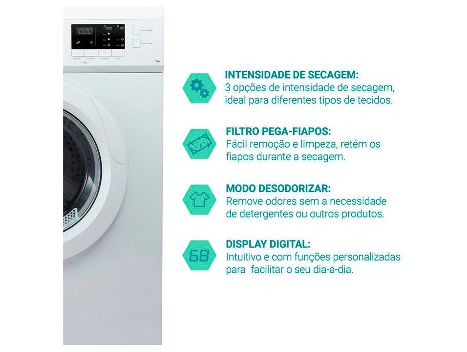 Secadora de Roupas de Piso Philco 11kg PSEC5000 16 Programas de Secagem - 4