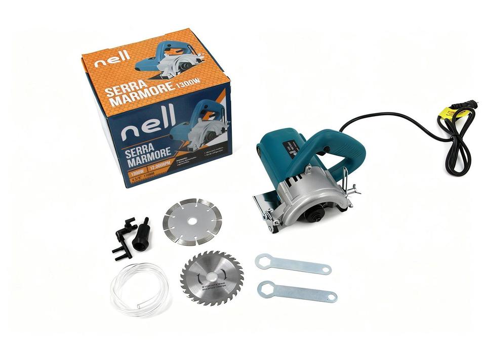 Serra Mármore Elétrica Nell MB-TO037 4 3/8" (110mm) 1300W 12000 RPM 8 Peças - 4