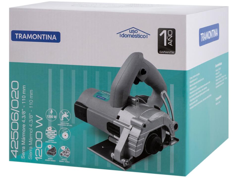 Serra Mármore Tramontina Master 42506010 4.3/8" 1200W 11000RPM - 9
