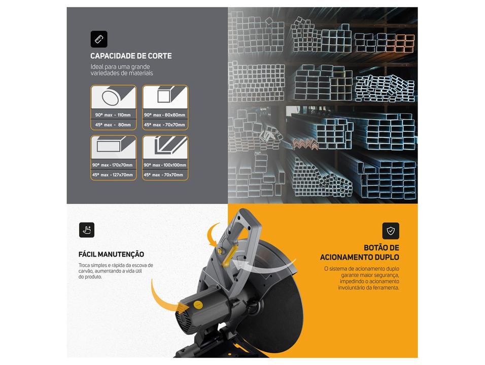 Serra Policorte de Bancada WAP WF SP01 2050W 14" - 3