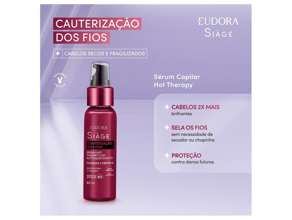 Sérum Capilar Eudora Siàge Cauterização dos Fios 60ml - 1