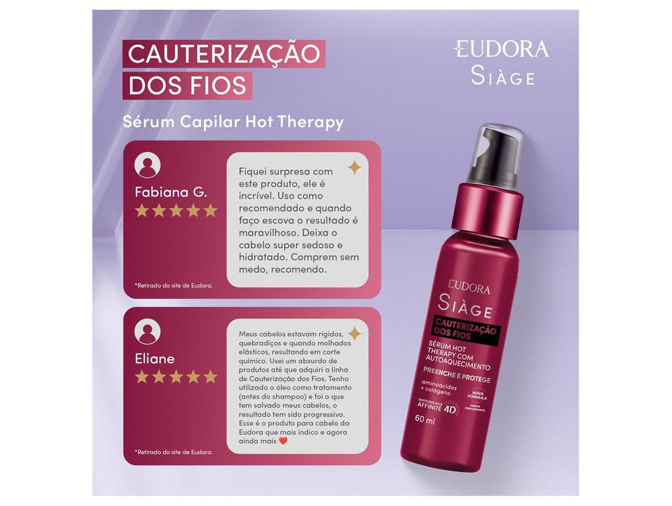 Sérum Capilar Eudora Siàge Cauterização dos Fios 60ml - 2
