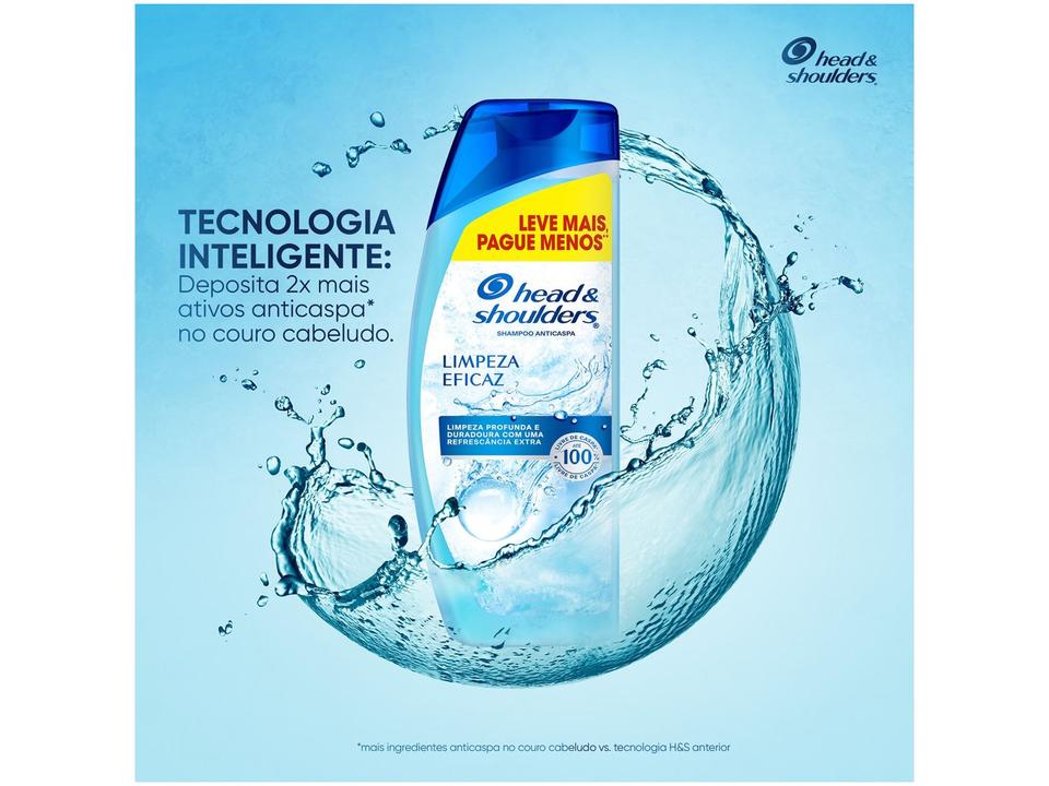 Shampoo Anticaspa Head & Shoulders Limpeza Eficaz 650ml - 3