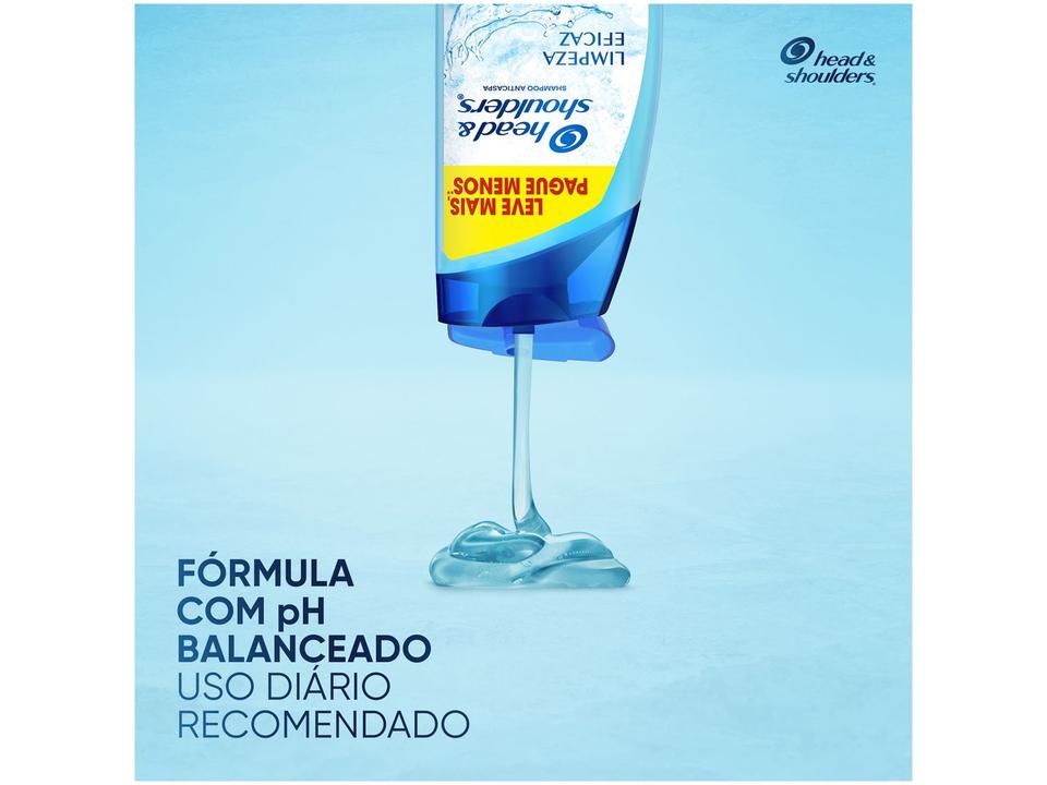 Shampoo Anticaspa Head & Shoulders Limpeza Eficaz 650ml - 5