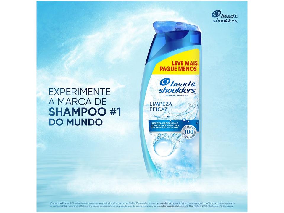 Shampoo Anticaspa Head & Shoulders Limpeza Eficaz 650ml - 6