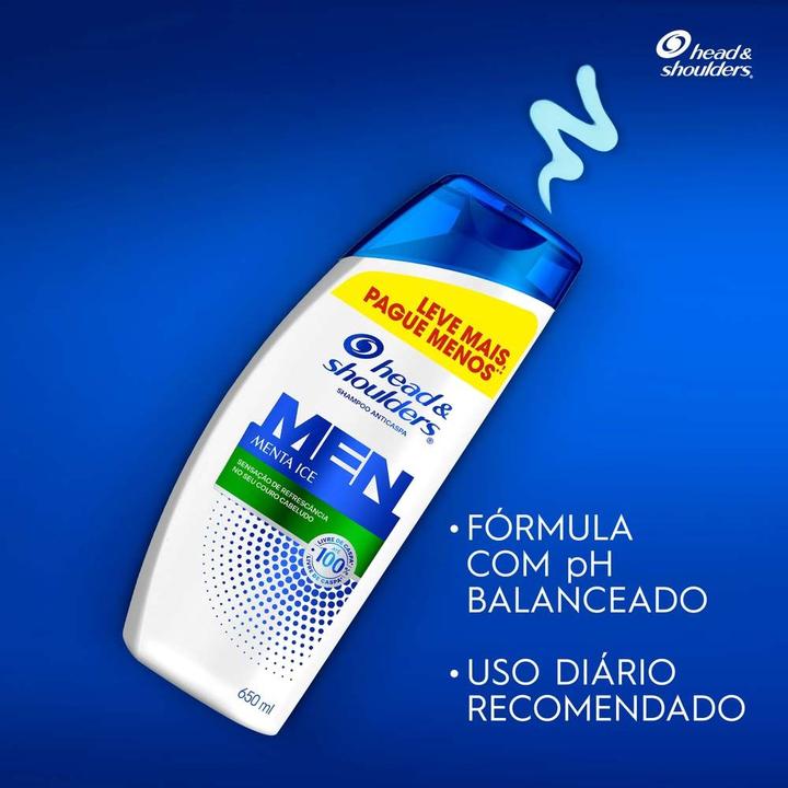 Shampoo Anticaspa Head & Shoulders Menta Ice 650 ml - 6