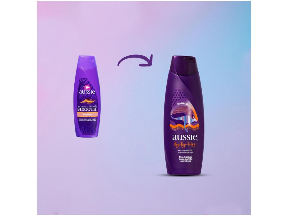 Shampoo Aussie Bye Bye Frizz Maciez e Brilho 360ml - 1