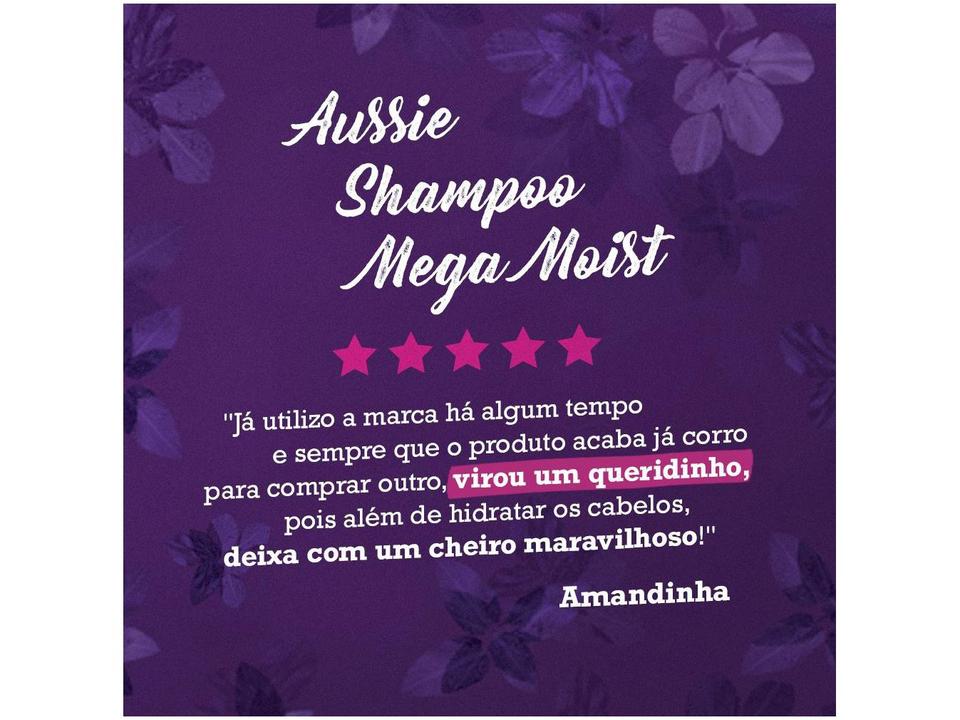 Shampoo Aussie Mega Moist Super Hidratação 360ml - 4