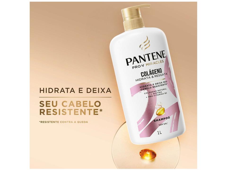 Shampoo de Nutrição Pantene Pro-V Miracles Colágeno Hidrata & Resgata 1L - 2