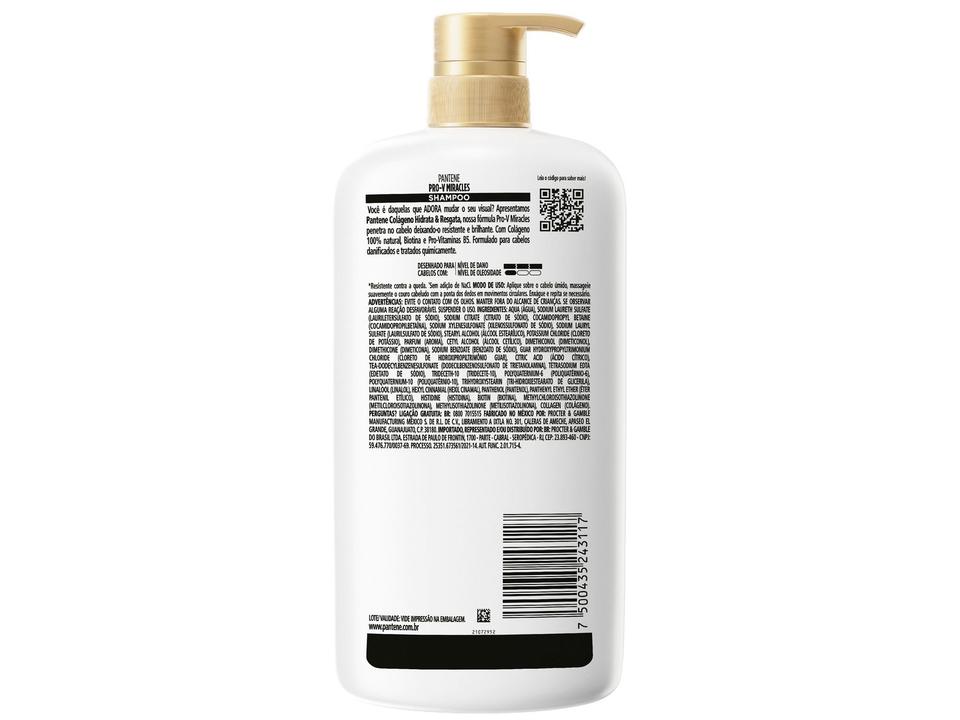 Shampoo de Nutrição Pantene Pro-V Miracles Colágeno Hidrata & Resgata 1L - 5