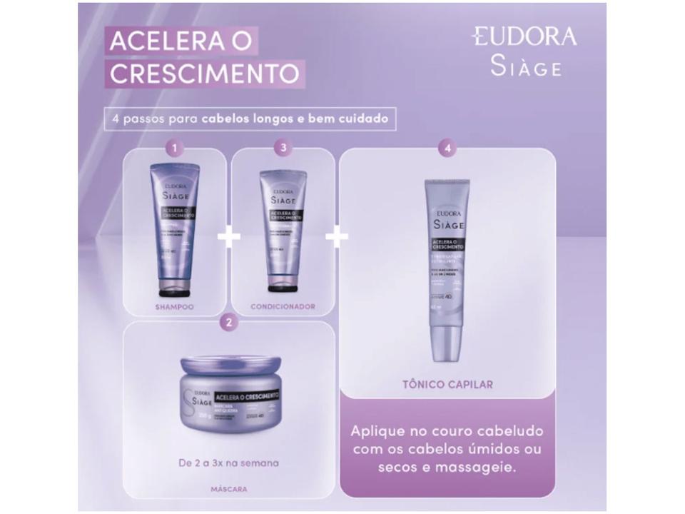Shampoo Eudora Siàge Acelera o Crescimento 250ml - 3