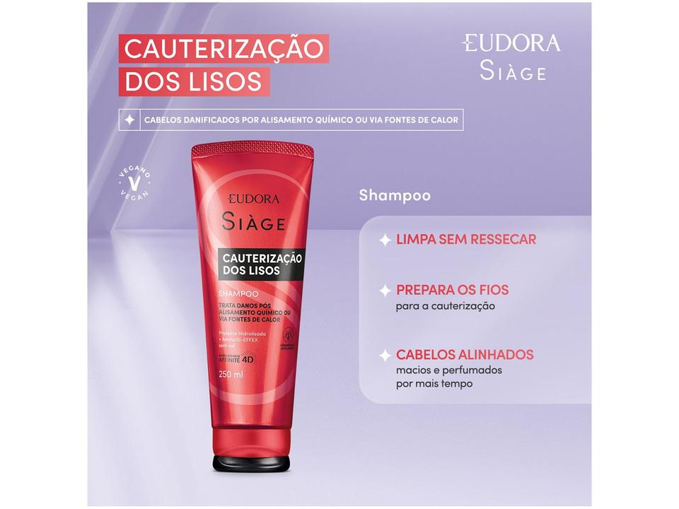 Shampoo Eudora Siàge Cauterização dos Lisos 250ml - 1