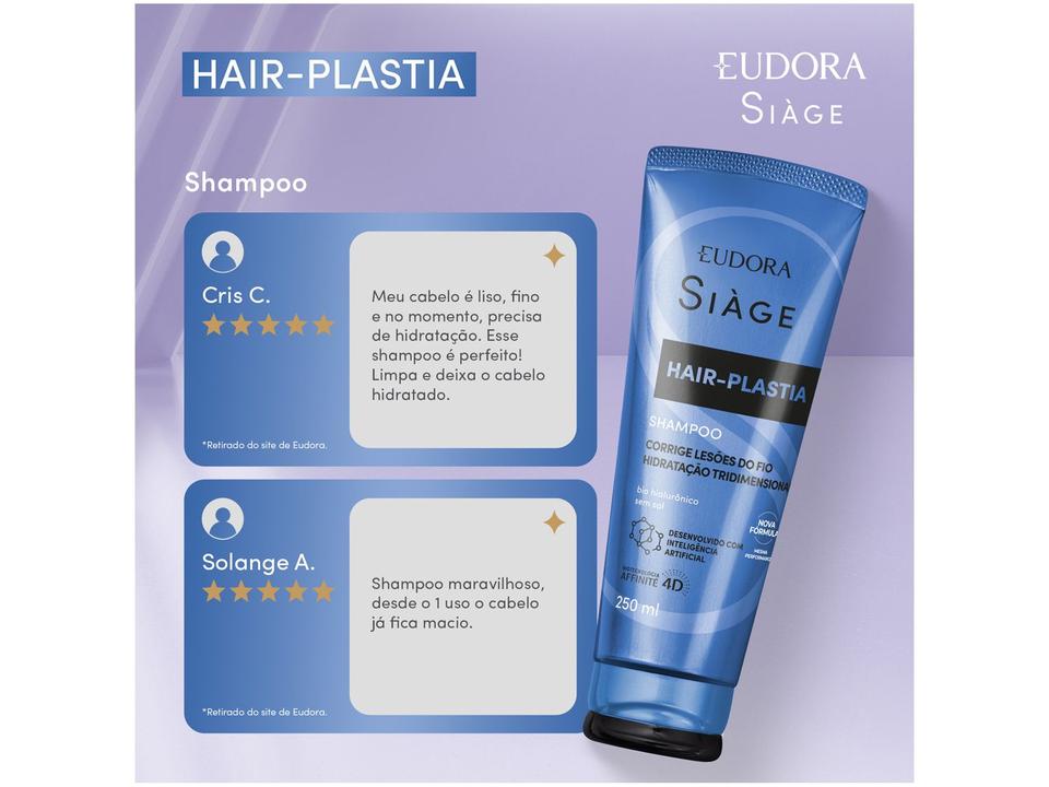 Shampoo Eudora Siàge Hair-plastia 250ml - 2