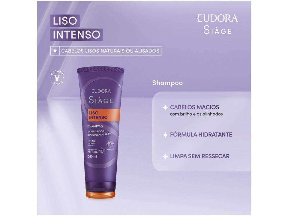 Shampoo Eudora Siàge Liso Intenso 250ml - 1