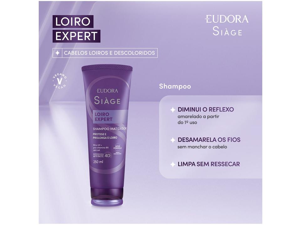 Shampoo Eudora Siàge Loiro Expert 250ml - 1