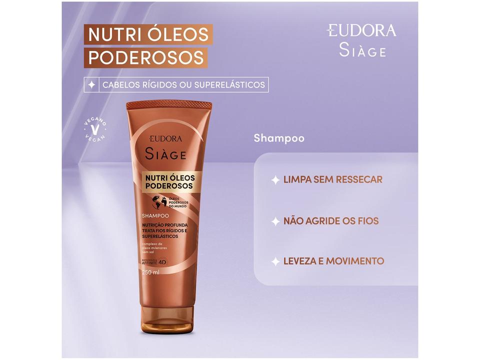 Shampoo Eudora Siàge Nutri Óleos Poderosos 250ml - 1
