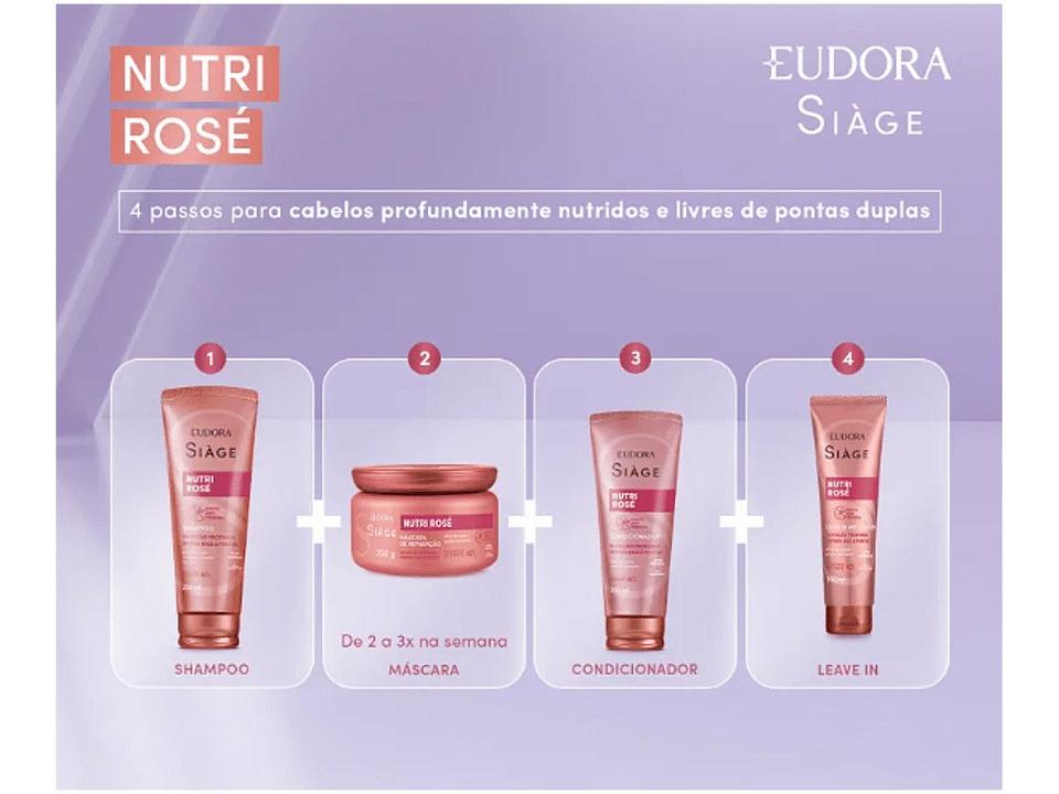 Shampoo Eudora Siàge Nutri Rosé 250ml - 3
