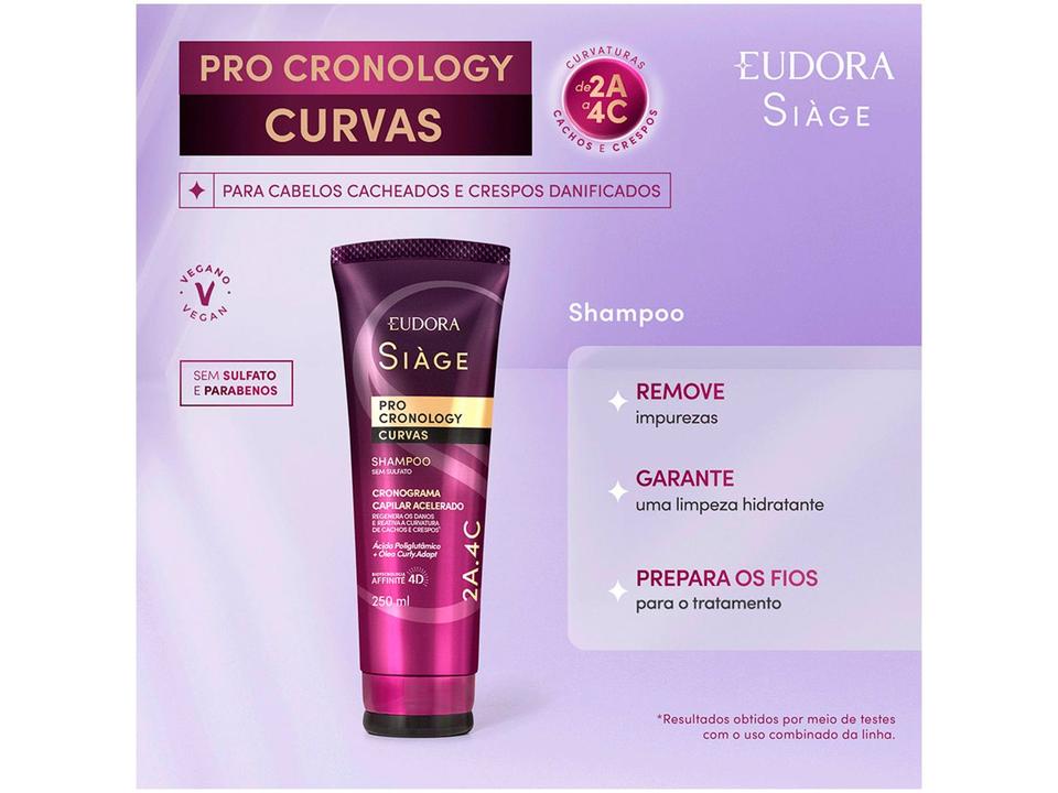 Shampoo Eudora Siàge Pro Cronology Curvas 250ml - 1