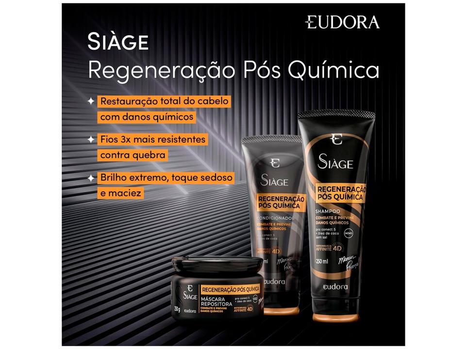 Shampoo Eudora Siàge Regeneração Pós Química 1L - 1