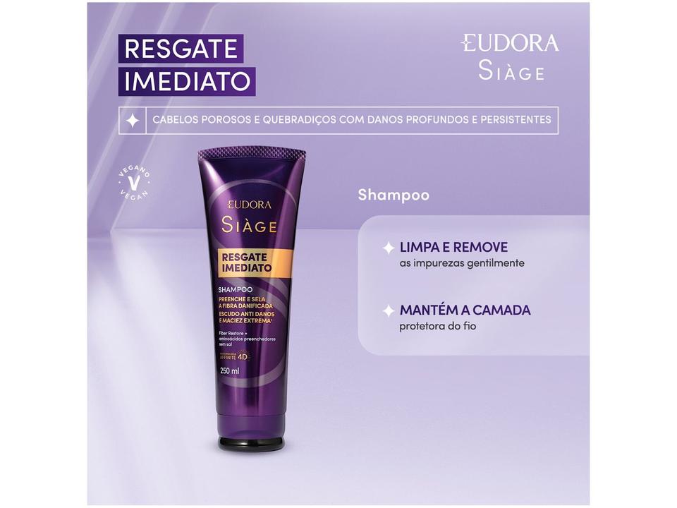 Shampoo Eudora Siàge Resgate Imediato 250ml - 1