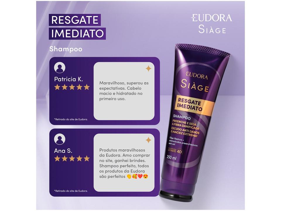 Shampoo Eudora Siàge Resgate Imediato 250ml - 2