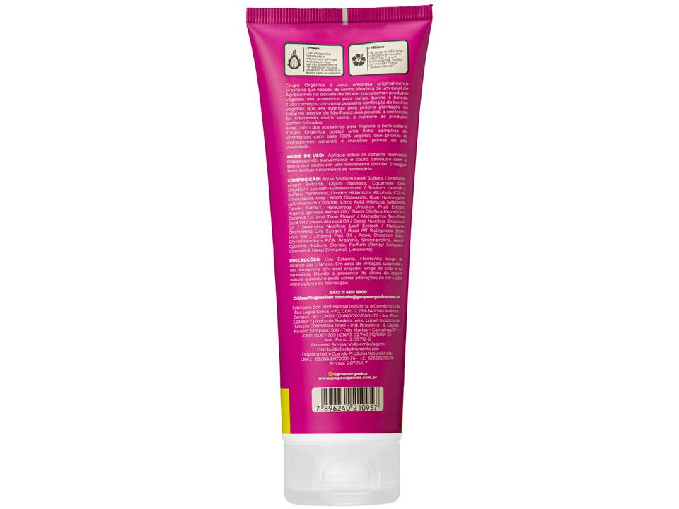 Shampoo Orgânica Puro Vegetal Pitaya & Hibisco - 250ml - 1