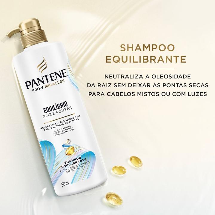Shampoo Pantene PRO-V Miracles Equilíbrio Limpa e Hidrata 510 ml - 1