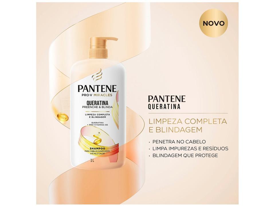 Shampoo Pantene Pro-V Miracles Queratina Preenche & Blinda 1L - 1