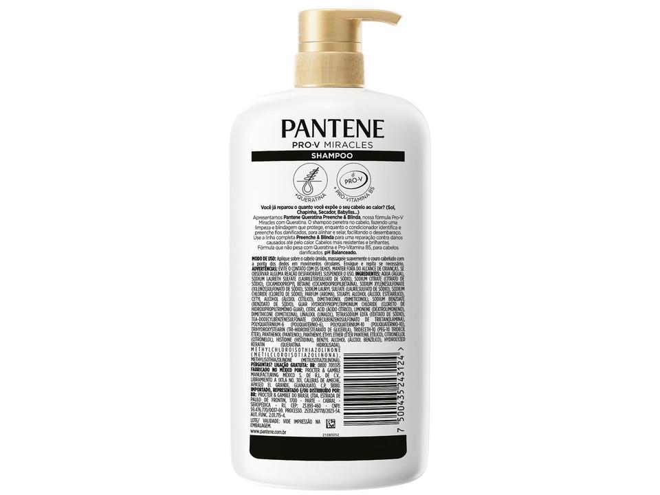 Shampoo Pantene Pro-V Miracles Queratina Preenche & Blinda 1L - 4