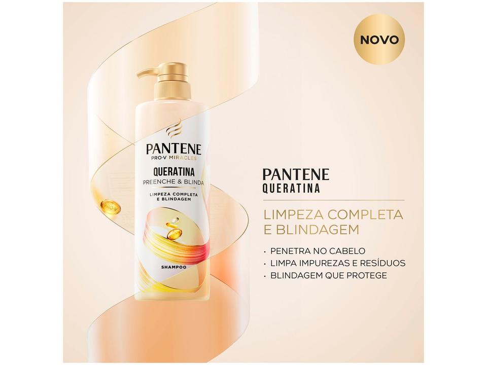 Shampoo Pantene Queratina Preenche & Blinda 510ml - 2