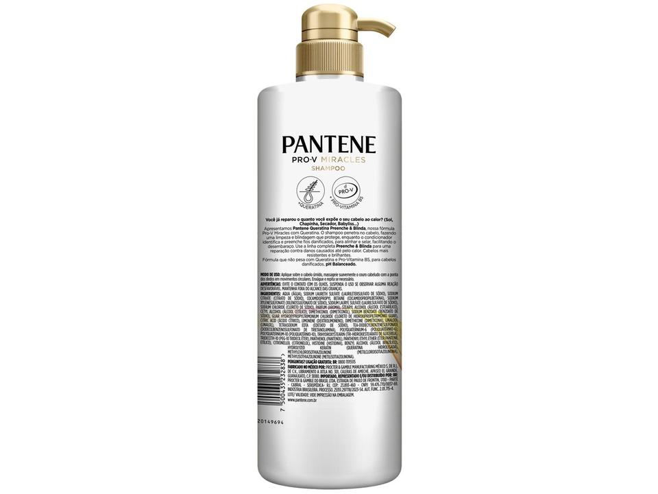 Shampoo Pantene Queratina Preenche & Blinda 510ml - 1