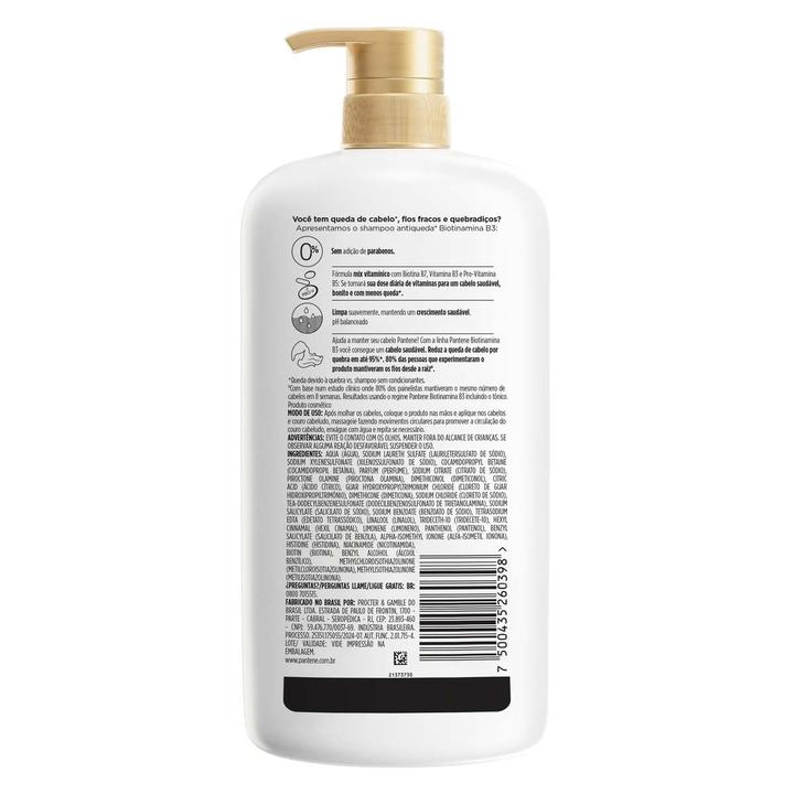 Shampoo Pro-V Miracles Biotinamina B3 Antiqueda & Nutrição 1L - 6