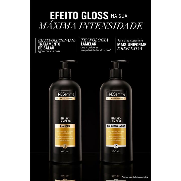 Shampoo TRESemmé Brilho Lamelar 650ml - 4