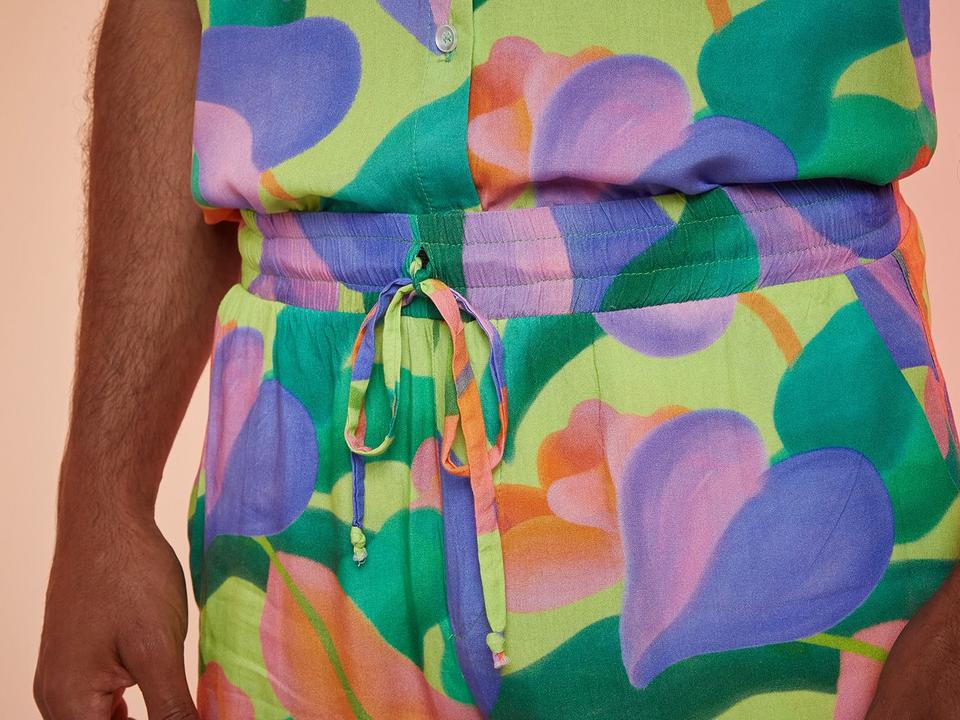 Short Vista Magalu x Flora Yumi Viscose Floral - 2