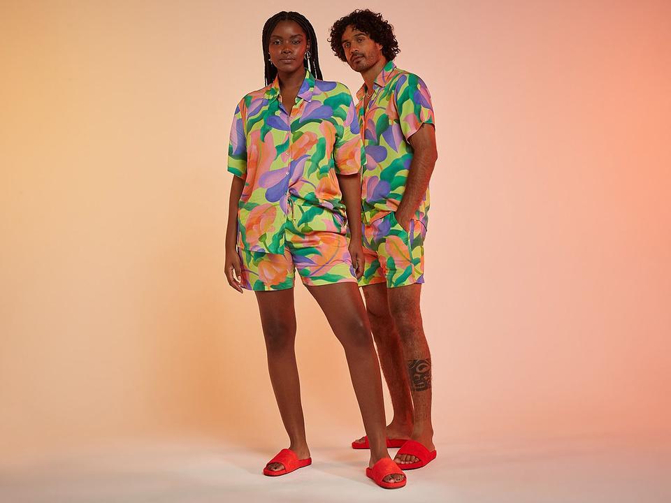 Short Vista Magalu x Flora Yumi Viscose Floral - 4