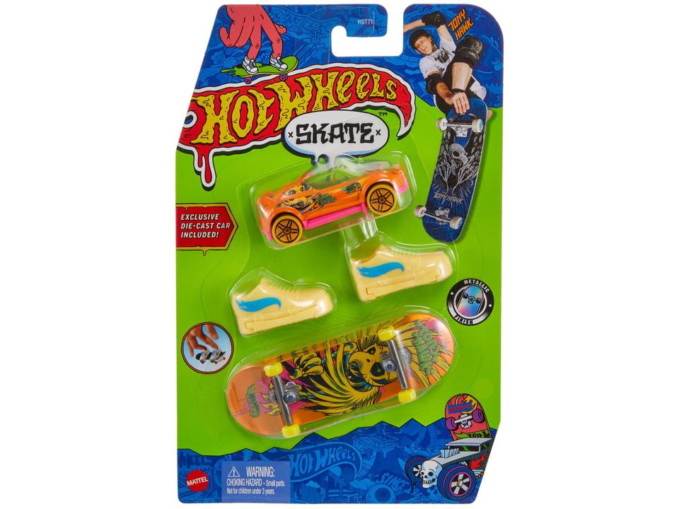 Skate de Dedo Mattel Tony Hawk Hot Wheels - com Acessórios - 12