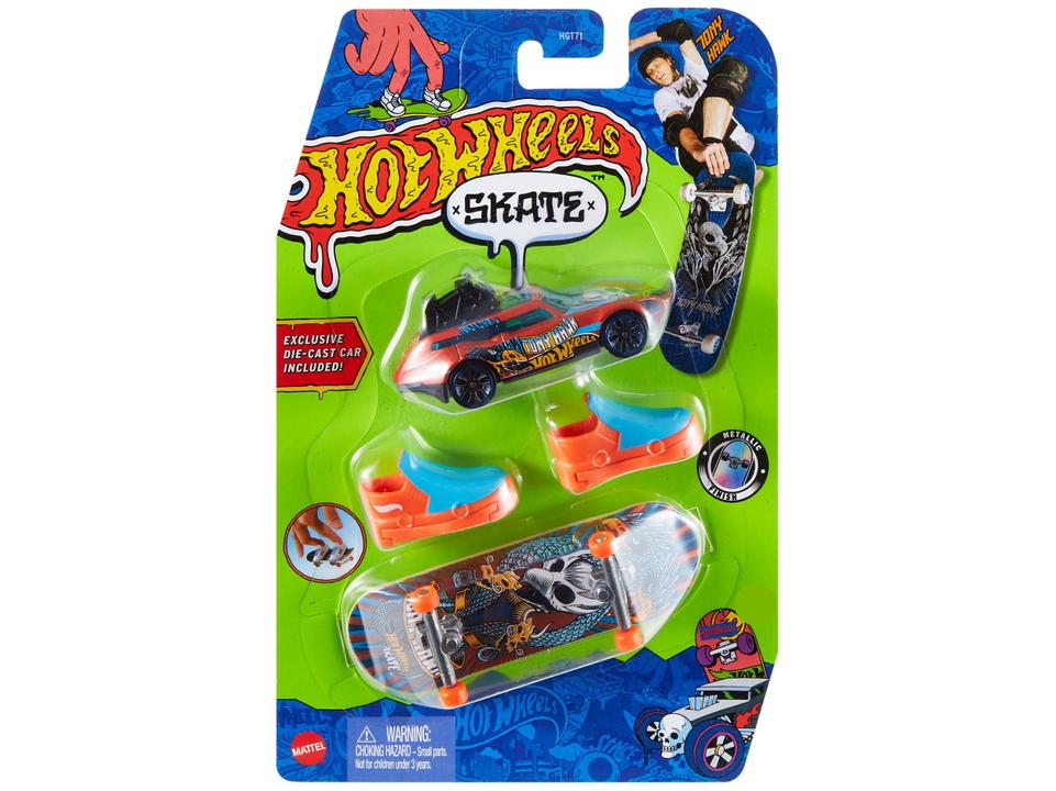 Skate de Dedo Mattel Tony Hawk Hot Wheels - com Acessórios - 10