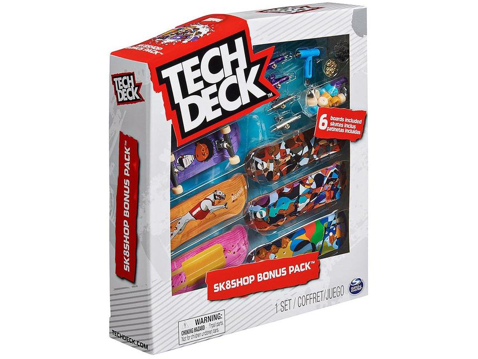 Skate De Dedo Tech Deck com 6 Skates - 7